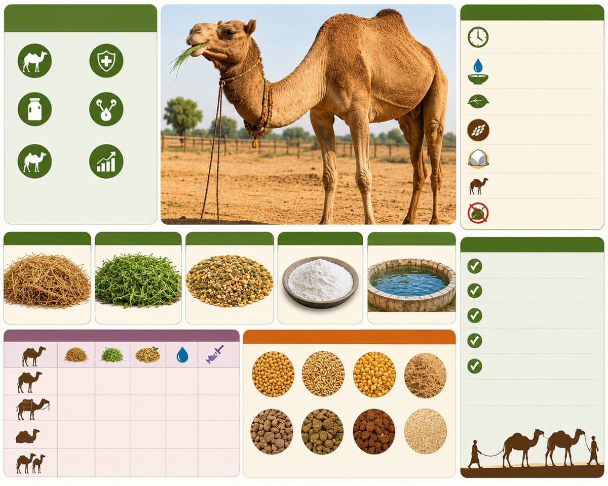 Dromedary camel grazing in Rajasthan